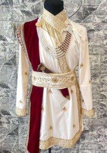 Groom set [fully neck double layer  handwork]