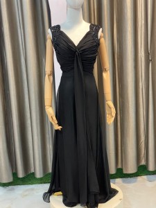 Black One Piece Front Crease Sleeveless - PDBl025