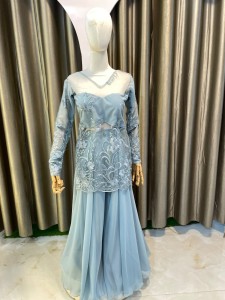 Light Nude Sky Sarara Set ( Front Inner Design ) - SSLiNSk015