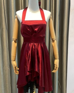 Maroon Short One Piece Party Dress