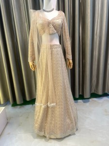 Rose Gold Beaded Mermaid Dress