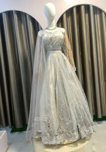 Silver Lehenga Set