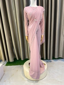 Onion Peach Sari