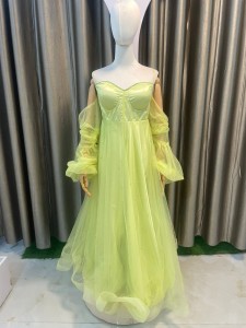 Lemon Green Shining I-Cup Gown