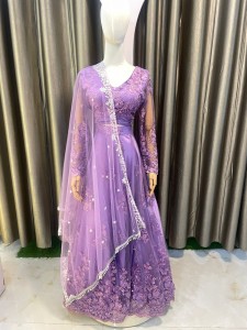 Dark Lavender Plus Size Lehenga