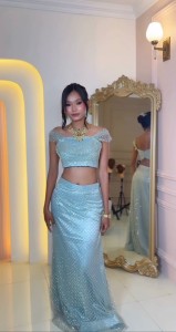 PISTACHIO BEADED MERMAID SET