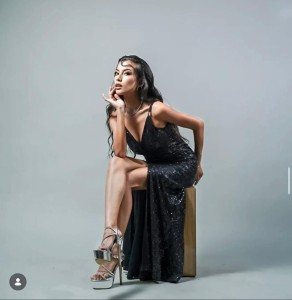 black party wear bodycone dress