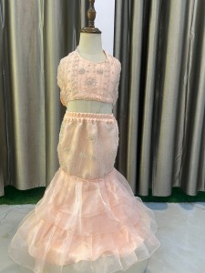 Peach Baby Halter Two piece set