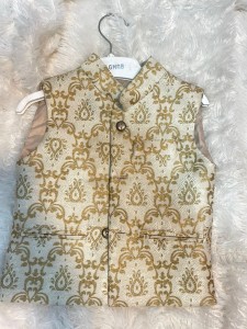Cream printed Baby Modicoat